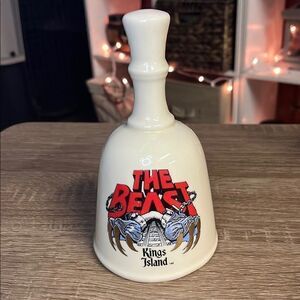 Vintage The Beast Kings Island Theme Park Roller Coaster Ceramic Bell‎ Rare! 6”